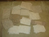 Lot Crochet Lace Dresser Scarves, Table runners, Oval Table Cloth, Card Table Cloth etc..
