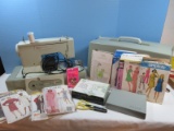 Vintage Sears Kenmore Portable Sewing Machine Multi Stitch w/Case & Accessories