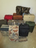 Lot Luggage Suitcases Travel Bags Jordache Tahiti Collection, California Pak, Pacific Coast etc..