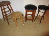 Lot Walnut Counter Bar Stool 29 1/2