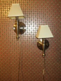 Pair Single Light Wall Sconce Wall Mount Light Fixtures Brushed Nickel finish
