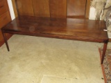 Rare Find Magnificent Mid Century Danish Modern Rosewood Cocktail/Coffee Table on Tapered
