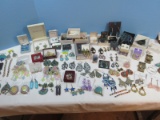 Lot Pierced Earrings & Clip on Earrings Kim Rogers, Catie, Birch Hill, Rhinestones, Dangles etc..