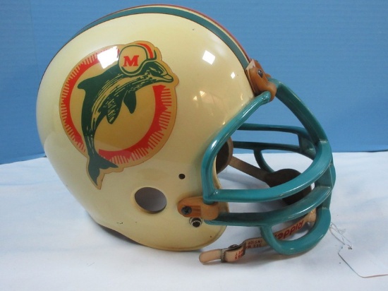 Riddell NFL Miami Dolphins Logo Football Helmet Size L Replica for Display
