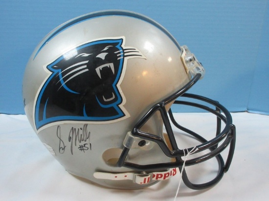 Riddell Carolina Panthers NFL Replica Helmet w/ Autographs S. Mills #51,