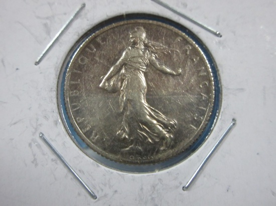 1918 France Franc Composition Silver Fineness 0.8350