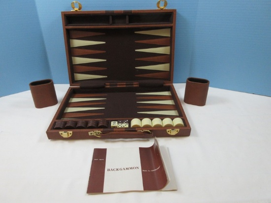 Backgammon Game in Case w/Rules Booklet | Online Auctions | Proxibid
