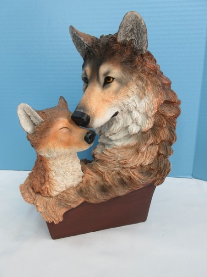 11 1/4" Resin Collectors Bradford Exchange Masterpiece Sculpture "Heart of The Pack" Limited
