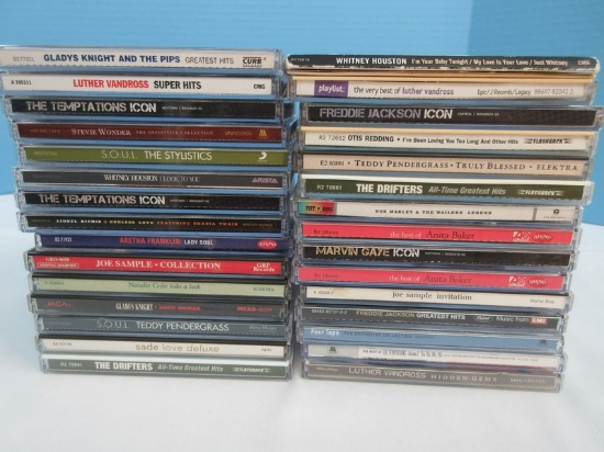 30 Compact Disc CD's Luther Vandross, Gladys Knight & the Pips, Teddy Pendergrass etc?.