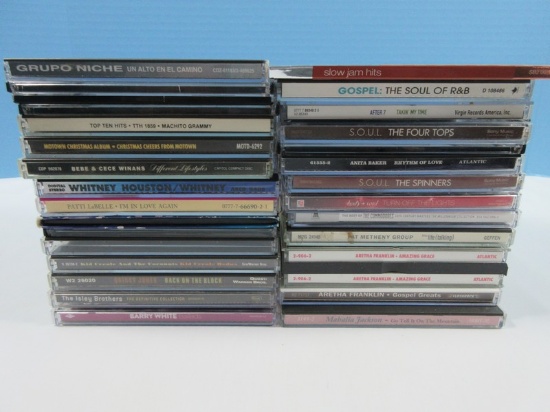 25 Plus Compact Disc CD's Aretha Franklin, Soul Four Tops, Anita Baker, Spinners etc?