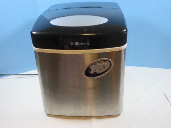Dometic Stainless Steel Portable Automatic Ice Maker Model HRB-155 Features 1 Touch Display