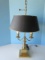 Traditional Brass Bouillotte Regency Neoclassical Style Double Arm Candle Stick 26 1/2