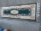 Royal Palace Handmade Rug Runner Antique Emerald Color Chambord Design w/Fringe 100%