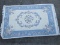 Sculpted Floral Rug Blue/Beige Color . 41 1/2