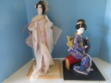 2 Geisha Figural Dolls 14