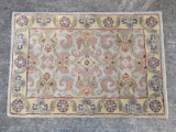 Safavieh Classic Collection 100% Wool Pile Scatter Rug made in India, Brown/Tan Colors 25