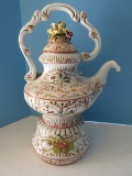 Capodamonte Style Stunning Ceramic Ornate 16 1/2