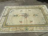 Peking Style Guine Hand Woven Oriental Rug Wool Pile Traditional Design w/Fringe & Label