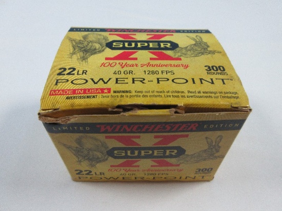 Winchester Limited Edition Super X 100 Year Anniversary 22 Lr 40 Gr. Power Point Rounds Box