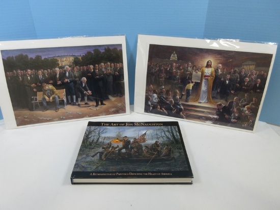 Lot The Art of Jon McNaughton Book Signed First Edition w/2 Retrospective of Paintings