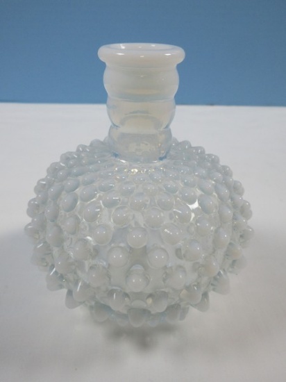 Fenton French Opalescent Hobnail Pattern Wrisley Cologne Bottle 4 5/8" Circa 1939-64--