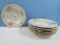 7pcs Theodore Haviland China New York Apple Blossom Pattern 7 7/8