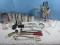 Lot Kitchenware Set of 4 Anchor Home Collection Wire Lock Canisters, Glass Canister, Utensils,