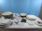 Lot Pottery Barn Great White Traditional Dinnerware, Mugs, Mikasa Italian Countryside Plates, 2