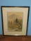 Pavilion Landscape Scene Mountain Background Original Chinese Artwork on Silk Signed w/