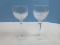 Pair Waterford Crystal Colleen Pattern 7 1/2