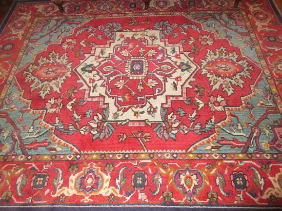 Stunning Safavieh Monaco Classic Design Area Rug Vivid Red/Turquoise 100% Polypropylene