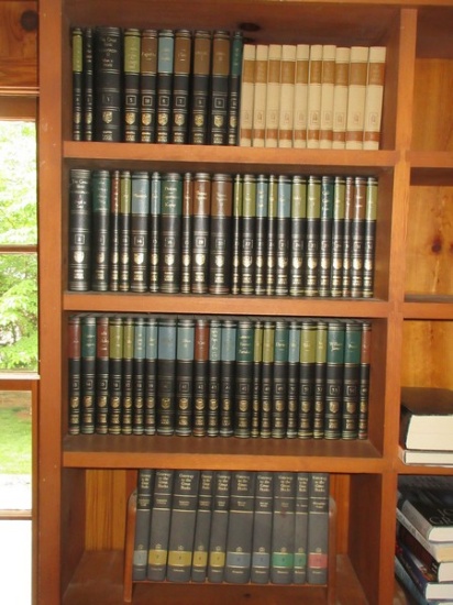Book Collection 10 Volume Set Gateway to The Great Books Circa 1963 w/maple Rack, 10 Volume