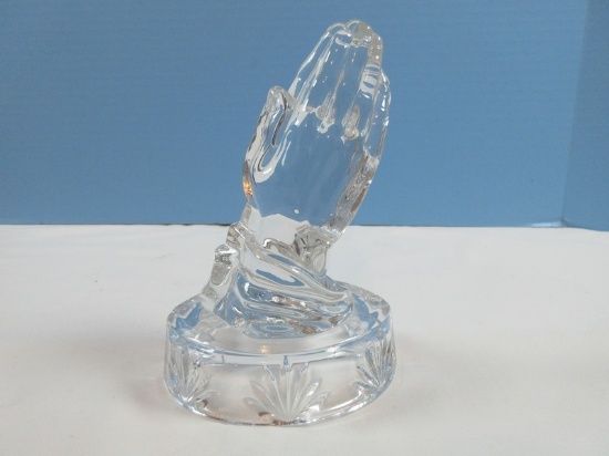 Religious Waterford Crystal Marquis Figurine Collection Moment of Prayer 6 1/4"H Retired 2006
