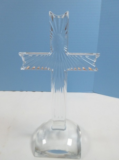 Waterford Crystal 10" Spirituality Standing Cross- Est. $149.95