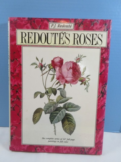 PJ Redoute Redoutes Roses Complete Series 167 Full Page Paintings in Full Color Coffee Table