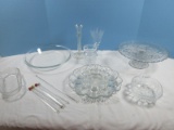 Lot Depression/Pressed Glass Fostoria Baroque Etched Navarre Pattern 8