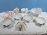 Lot 3pc Fitz & Floyd Coquille Collection Sculpted Shell Covered Box 5 1/4