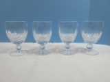 Set of 4 Waterford Crystal Colleen Pattern 5 1/4