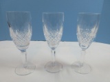 Set of 3 Waterford Crystal Colleen Pattern 7 3/8