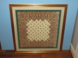 Fantastic Echo Colorful Persian Pattern Scarf in Two Tone Gilt Frame/Mat- 33
