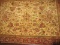 Classic Persian Design Area Rug w/Fringe Camel/Cinnabar Colors- Approx 92