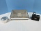 Lot Elegant Lined Glass Jewelry Box Exterior Mirror Trim Retail $70, Reed & Barton 4
