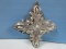 1987 Annual Reed & Barton Sterling Silver Christmas Cross Ornament-Wgt. 11.6G+/-, Ret. $94.95