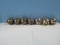 Lot 4 Reed & Barton Silverplate Holly Bell Annual Ornament, 3 Wallace Annual Bell Ornaments