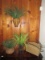 3pc Vignette Rope Wall Pocket Wood Trim, Rope Basket Planter & Resin Vase w/Ornament