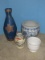 Lot Semi Porcelain Blue/White Jardiniere Planter 12