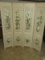 4 Panel Floral Room Divider/Privacy Screen Traditional Design- 70 1/2