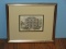 Joseph Manigault House Charleston SC Hand Colored Etching Historical Home Artist Signed