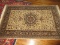 Traditional Persian Design Floral Area Rug Synthetic Pile w/Fringe- 87