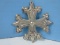 1998 Annual Reed & Barton Sterling Silver Christmas Cross Ornament-Wgt. 19.10G+/-, Ret. $96.95